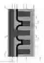 Fig. 16 - Selective recessing to form a fully aligned via