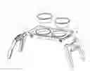 Fig. 01 - S-shaped folding pet dining table