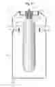 Fig. 10 - Container with molded bag on valve assembly