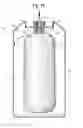 Fig. 12 - Container with molded bag on valve assembly