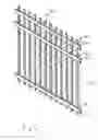 Fig. 02 - Stable, non-locking picket fence system