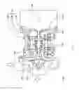 Fig. 12 - Air cooling apparatus having an expander driven by a power transmission using a rotating magnetic field
