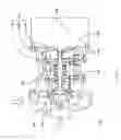 Fig. 13 - Air cooling apparatus having an expander driven by a power transmission using a rotating magnetic field