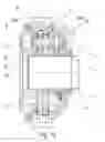 Fig. 11 - Angular contact bearing and gear mechanism comprising a thrust washer