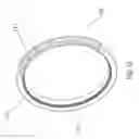 Fig. 13 - Angular contact bearing and gear mechanism comprising a thrust washer