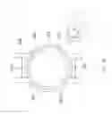 Fig. 09 - Wearable electronic device having multiple touch sensitive areas outside of viewable display area