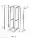 Fig. 04 - 4-post rack with integrated intake/exhaust regions