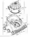 Fig. 01 - Pool cleaner caddy with removable wheel assemblies