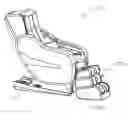 Fig. 01 - Massage chair having a noise-reducing, enclosure device