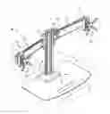 Fig. 01 - TOOL-LESS LOCKING BASE MOUNT FOR A DISPLAY SUPPORT SYSTEM