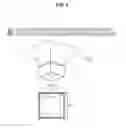 Fig. 06 - Lighting fixture with multiple configurations for different junction box configurations