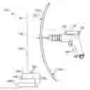 Fig. 01 - Safety system for operations having a working field on an opposite side of a barrier from a device