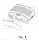 Fig. 03 - Lockable fitting structure for an electric air-purifying respirator of an auto-darkening welding helmet