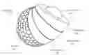 Fig. 01 - Graphene core for a golf ball