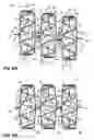 Fig. 15 - Pocketed spring assembly comprising strings of springs with tabs