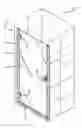 Fig. 01 - Hinged wall profile door