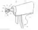 Fig. 01 - Mechanical gun-type circumcision device with glans protection system for safe cutting and cauterization of the foreskin