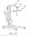Fig. 10 - Linkage assemblies for person lifting apparatuses