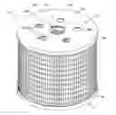 Fig. 01 - Filter with exterior and interior media components and method of filtering