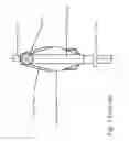 Fig. 03 - Center pivot adjustable oarlock