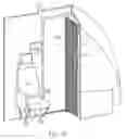 Fig. 11 - Flight deck barrier door, aircraft comprising flight deck barrier door, and method of using flight deck barrier door