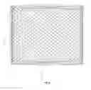 Fig. 06 - BOTTOM BASE FOR A PLASTIC CONTAINER BOTTOM WHICH COMPRISES RECTANGULAR BEAMS IN THE DIAGONALS JOINING THE BOTTOM FRAME PROFILES