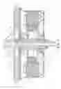 Fig. 06 - Motor of a ceiling fan, the motor having an axially spaced bearing, a radially spaced bearing and a third bearing
