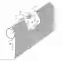 Fig. 01 - Securement clip for pipe and scaffold engaged fabric