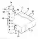 Fig. 01 - Stanchion mountable rain gauge assembly