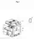 Fig. 02 - Mobile terminal and electronic system having an electronic apparatus wherein the mobile terminal includes an operation screen comprising operation buttons associated with functions performable by the electronic apparatus