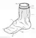 Fig. 01 - Footwear, Article, Method for Keeping Foot and Sock Dry