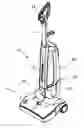 Fig. 01 - Upright vacuum cleaner having switch to detect a filter assembly