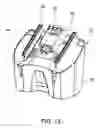 Fig. 14 - Upright vacuum cleaner with battery support plate