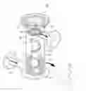 Fig. 01 - Water treatment hydro-crusher having filter cleaning function and using friction and collision of solid particles moving in vortex