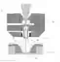 Fig. 01 - Laser beam processing device comprising a coupling device for coupling a focused laser beam into a fluid jet
