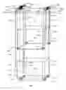 Fig. 04 - Suspension and lift motor systems for a plurality of elevator cabs and counterweights that move independently of each other in different sections of a hoistway