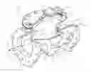 Fig. 01 - Flapper-mounted buffer to cushion check valve closure