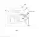 Fig. 02 - Snap in fiber optic ferrule adapter