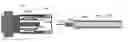 Fig. 01 - Coaxial cable connection with a very high screening effectiveness