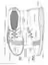 Fig. 02 - Athletic shoe outsole with grip and glide tread pattern