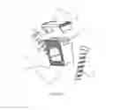 Fig. 10 - Bi-directional fixating/locking transvertebral body screw/intervertebral cage stand-alone constructs having a central screw locking lever, and pliers and devices for spinal fusion