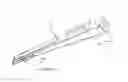 Fig. 35 - Bi-directional fixating/locking transvertebral body screw/intervertebral cage stand-alone constructs having a central screw locking lever, and pliers and devices for spinal fusion