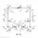 Fig. 11 - Collapsible upright wheeled walker apparatus