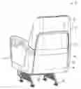 Fig. 01 - Seat assembly that reclines and includes a back panel