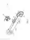 Fig. 02 - Regulation mechanism capable of dynamically adjusting balance of tension of two sides of multi-groove transmission belt between driving wheel and driven wheel