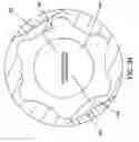 Fig. 35 - Gauge wheel and universal scraper for use with a conventional row planter assembly