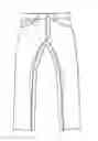 Fig. 01 - Twin seam panel trousers