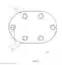 Fig. 13 - Artificial cervical and lumbar discs, disc plate insertion gun for performing sequential single plate intervertebral implantation enabling symmetric bi-disc plate alignment for interplate mobile core placement