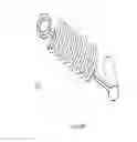 Fig. 35 - Artificial cervical and lumbar discs, disc plate insertion gun for performing sequential single plate intervertebral implantation enabling symmetric bi-disc plate alignment for interplate mobile core placement