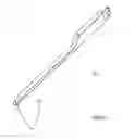 Fig. 37 - Artificial cervical and lumbar discs, disc plate insertion gun for performing sequential single plate intervertebral implantation enabling symmetric bi-disc plate alignment for interplate mobile core placement